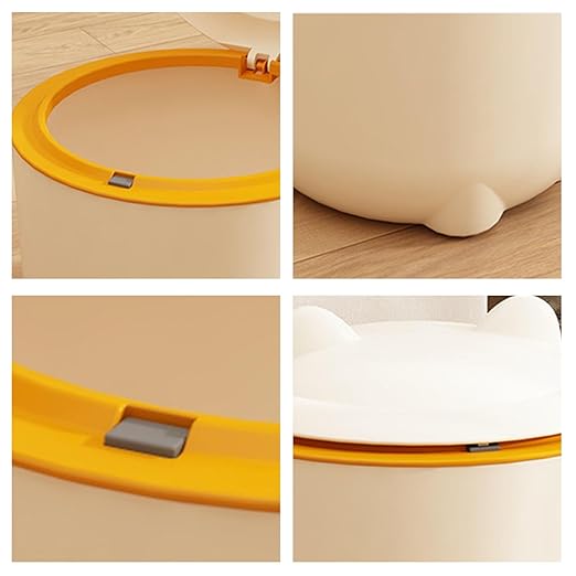 Odor Locking Cats Litter Disposal Can with Press Type Lid for Hygienic and Homes Environment Freshed Air Pet Supply Cats Waste Solution