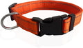 Adjustable Nylon Dog Collar, Reflective Collar 1 Inch 3/4 Inch 5/8 Inch Wide, for Large Medium Small Dogs