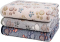 Dono 1 Pack 3 Dog Blankets for Small Dogs, Soft Fluffy Paw Print Pattern Fleece Pet Blanket Warm Sleep Mat, Puppy Kitten Blanket Doggy Mat for Dog Cat Kitten Doggy (40 * 30")