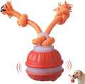 Interactive Dog Toys,Upgraded Motion Activated Rolling Dog Ball Toy for Small/Medium Dogs,Smart Automatic Rolling Toy with USB Rechargeable,Interactive Dog Balls(Orange)