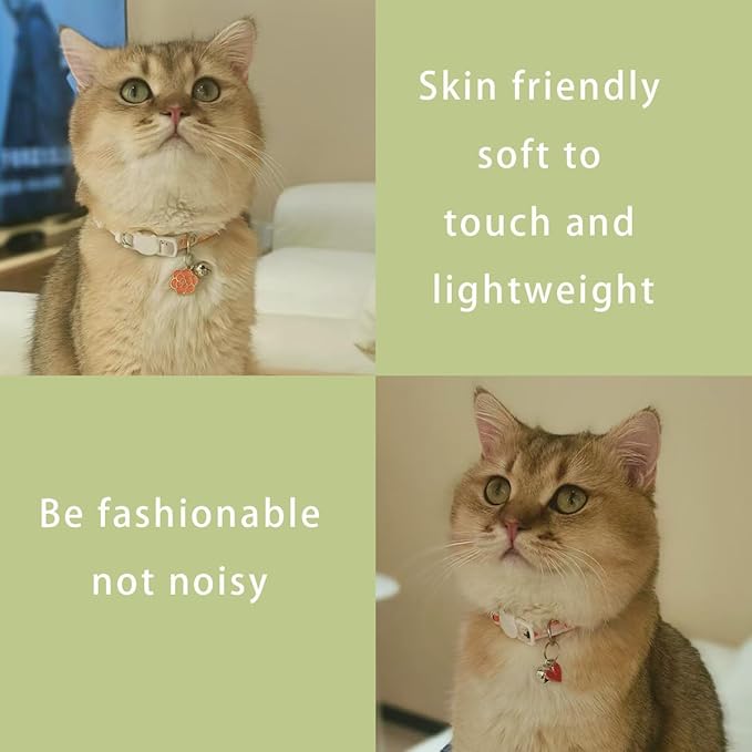 Yizepet Cat Collars with Bells, Breakaway Kitten Collar, Cute Kitty Collar, Pet Supplies Accessories