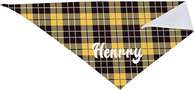 Custom Pet Scarf Personalized Dog Bandana with Name Personalized Add Your Text Bibs Triangle Head Scarfs Gift for Small Medium Large Dogs Cats Baby Puppy Pets Accessories