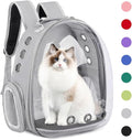 Pet Backpack Carrier,Bubble Backpack Cat Carrier,Pets and Small Dogs,Space Capsule Pet Carrier for Traveling, Walking, Hiking and Outdoor Activities (Gray)