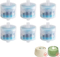 Ceramic Cat Water Fountain Filters, 6 Packs Cat Fountain Replacement Filters for Automatic Pet Water Dispenser for Cats Indoor with Cute Whale Design, Activated Carbon Filter