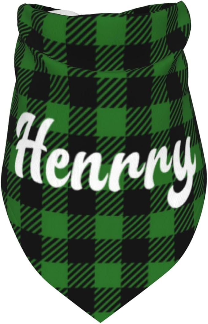 Custom Pet Scarf Personalized Dog Bandana with Name Personalized Add Your Text Bibs Triangle Head Scarfs Gift for Small Medium Large Dogs Cats Baby Puppy Pets Accessories
