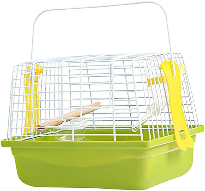 Bird Cage Birdcage Travel Portable Stand Cage Pet House with Carry Handle for Parrot Finches Cockatiel Small Animals Parakeet
