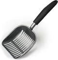 Cat Litter Scoop, Kitty Metal Scooper, Aluminum Alloy Sifter, Kitten Pooper Lifter, Deep Shovel, Long Handle, Poop Sifting, Durable, Heavy Duty, for Litter Box