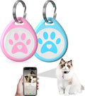 2-Pack QR Code Pet ID Dog cat Tags for Collar Personalized for Cats Online Profile - Scan QR Receive Instant Pet Location Alert Email, Anti-Lost,No Subscription fees (Blue & Pink, for cat - 1")