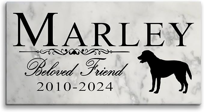 Broad Bay Dog Memorial Stone Personalized Marker Outdoor Garden Choose Your Breed Plaque Grave Headstone