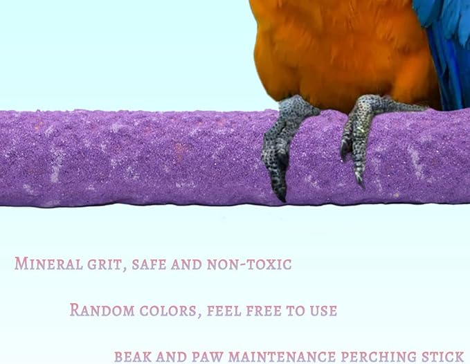 Litewoo Bird Perch Grinding Stand for Bird Parrot Budgie Parakeet Cockatiel Conure Lovebird Finch（7.09" / 18cm）