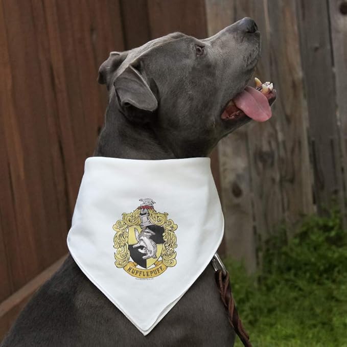 GRAPHICS & MORE Harry Potter Hufflepuff Painted Crest Dog Pet Bandana