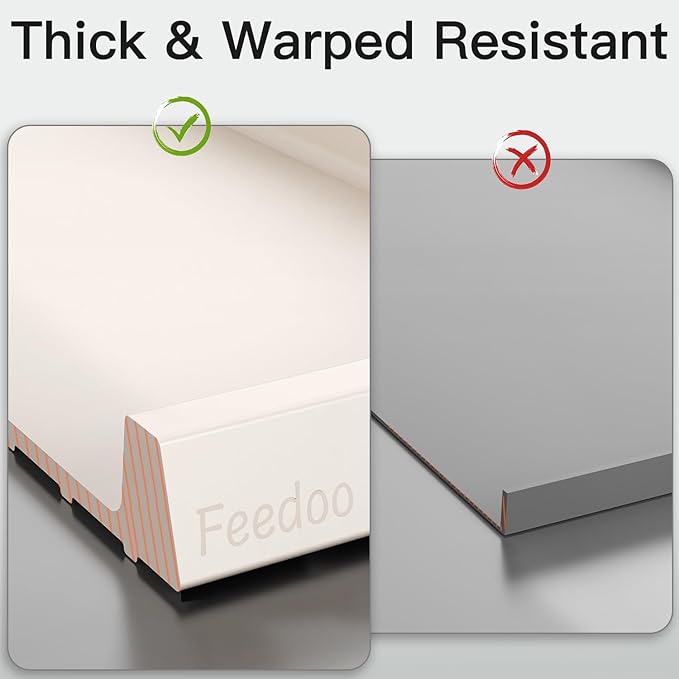 Pet Feeding Mat [Warped Resistant Raised Edge], Water-Proof Silicone Placement for Food Water Bowls, Anti-Slip Base Protect Floor, BPA-Free&Dishwasher-Safe [28.5x16.5inch XL, Sand White]