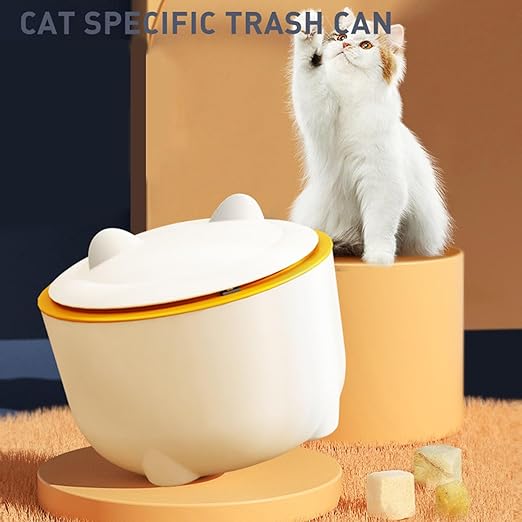 Odor Locking Cats Litter Disposal Can with Press Type Lid for Hygienic and Homes Environment Freshed Air Pet Supply Cats Waste Solution