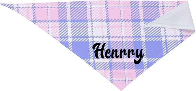 Custom Pet Scarf Personalized Dog Bandana with Name Personalized Add Your Text Bibs Triangle Head Scarfs Gift for Small Medium Large Dogs Cats Baby Puppy Pets Accessories