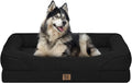 Orthopedic Extra Large Dog Bed - XXL Washable Memory Foam Giant Pet Couch Sofa with Removable Cover Waterproof Bolster for Large Size Dogs, 42x30