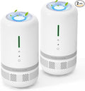 Air Purifiers for Home,H13 HEPA Small Air Purifier for Room up to 960ft²,Air Purifiers for Home Pets,Odor,Dust,Quiet Air Cleaner for Office,Living Room,Bedroom,White 2 Pack