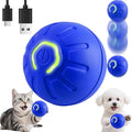 BIONEMAGILI Interactive Self-Moving Pet Toy Ball - Motion-Activated Auto Rolling, Military-Grade Chew Resistant, USB-C Rechargeable for Small Dogs & Cats (Blue,/S/New)