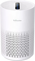Purivortex Air Purifiers for Home, Quiet HEPA Air Filter for Pollen, Smoke, Dust, Pet Dander, Odor, Hair, Covers Up to 880 Sq Ft, PX500 White