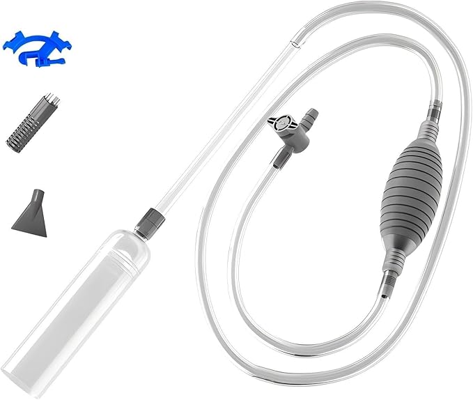Aquarium Siphon Vacuum Cleaner,9.84 Foot Aquarium Gravel Cleaner kit, Thickened and Reinforced, Adjustable Water Volume, efficient Fish Tank Cleaning Tool, Durable 4-Piece Set