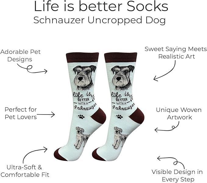 E&S Pets Pet Lover Socks - Dog & Cat Socks - Unisex Novelty Gifts
