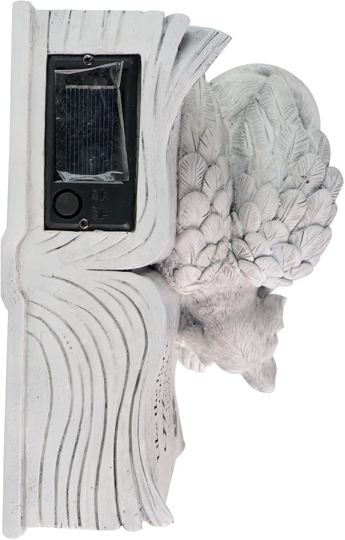 Solar Dog Angel Statue, Pet Dog Memorial Stone, Dog Memorial Gifts Or Garden Memorial Stone-Like The Light of The Moon...