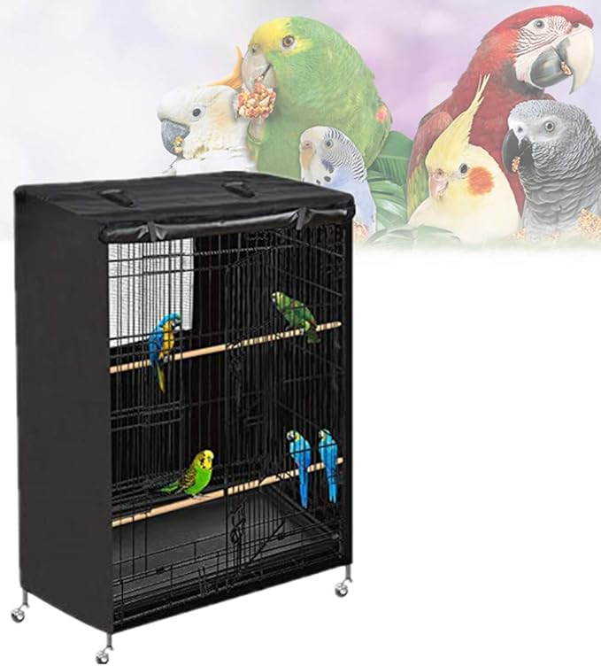 Universal Bird Parrot Cage Cover - Large Night Birdcage Protector for Bird Rescue, Night Accessories Guard, Windproof & Waterproof
