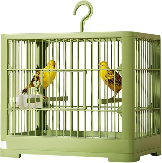 2025 New Carry Cage for Parakeet Portable 30x23x26cm Bird Travel Carrier Cage with Pull Out Tray Hook Handle Easy Transport Install for Various Birds Macaws Sparrow Conures Cockatiels