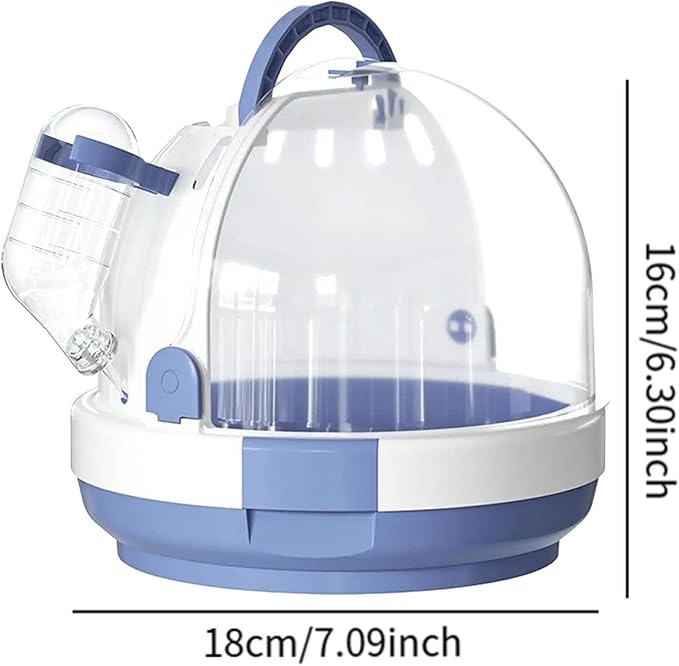 Parrot Travel Cage,Small Animal Carry Case,Breathable Hamster Carrier Cage Bird Cage for Bird Hamster Hedgehog Finches Travel, Blue