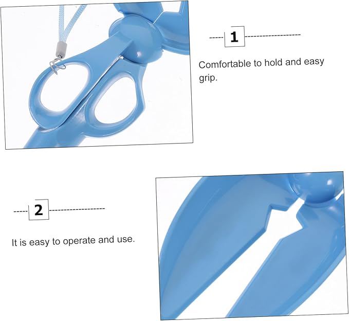 Portable Scissors Shape Dog Pooper Scooper with High-Tension Springs Small Lightweight Pet Waste Picker for Indoor Outdoor Use Plastic Poop Scoop Tool for Dogs Cats Puppies