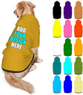 Custom Dog Clothes with Photo Name Logo Personalized Dog Sweaters for Small Medium Large Dogs Breathable Warm, Goldenrod, M