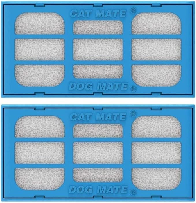 Cat and Dog Mate Replacement Filter Cartridges (339) - Suitable for All Cat and Dog Mate or Closer Pets Fountains (Pack of 2)