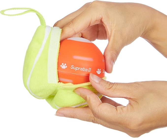 PetDroid 2 Pack Replacement Dog Ball Tennis Plush Cover