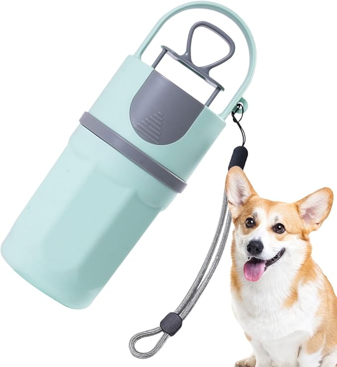 Pooper Scooper for Dog - Doggy Yard Trash Picker Upper, Animals Waste Grabber, Portable Dog Poop Holder with Waste Bag Pouch | Travel Pet Accessories for Walking Small and Large Dogs