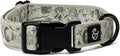 Lucy & Co. Dog Collar - Durable Lightweight Designer Collar for Pets - Adjustable Metal Safety Buckel. - Green Outdoor Plaid - Medium