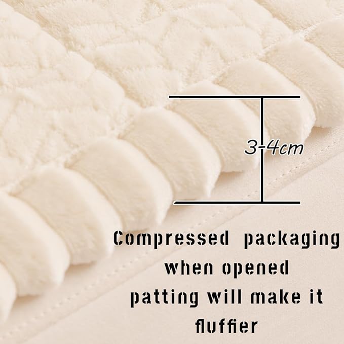 Sofa Cover Fuzzy Couch Cover for Pet, Couch Covers for Dogs Washable Non-Slip Sofa Slipcover Cushion Protector Pets Friendly Mat Bed