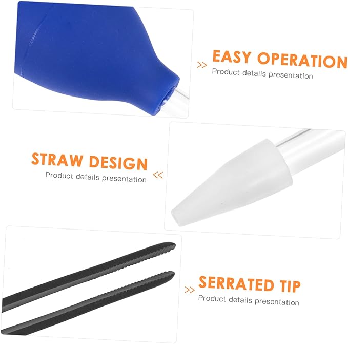 Yardwe 4pcs Aquarium Tank Cleaner Tools Set Tweezers Pipette Easy Water Change for Fish Tanks
