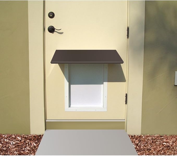 Plexidor Performance Pet Doors Universal Pet Door Awning - Door Canopy for Weather Protection, Spa, and Lawn Areas
