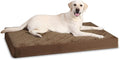 Orthopedic Dog Beds for Extra Large Dogs Waterproof with Removable Washable Cover and Non-Slip Bottom, Quilting Dog Mattress for Crate, 47x29 Inch, Brown