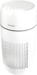 Homedics Air Purifier T22, 5-in-1 Tower Air Purifier, 99% HEPA-Type Filtration with UV-C Technology and Carbon Odor Filter, 4 Speeds, Essential Oil Aromatherapy Tray, for Medium Rooms