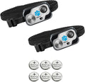 MS-5 Automatic Pet Door Collar 2-Pack, Genuine High Tech Pet Brand Dog Collar for Power Pet Doors, Water Proof with 6 Free Batteries - 2MS-5-6B3V1A