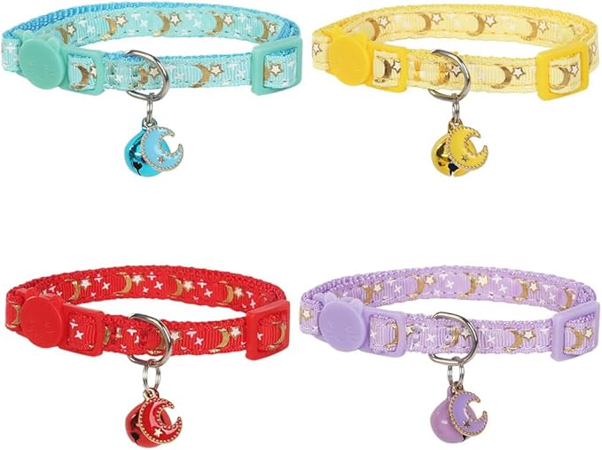 Yizepet Cat Collars with Bells, Breakaway Kitten Collar, Cute Kitty Collar, Pet Supplies Accessories