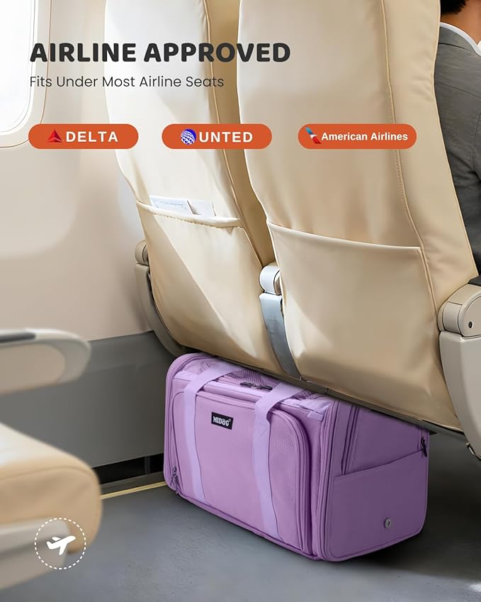 MIDOG Cat Carrier Soft for Small to Medium-Sized Cats,Up to 25 Lbs, TSA Airline Approved Soft Sided Pet Carrier