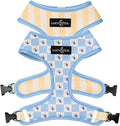 Lucy & Co. Bumbling Around Reversible Dog Harness, Adjustable Comfort Fit with Dual Leash Attachments, Small