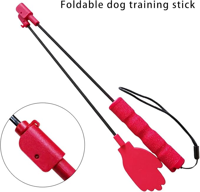 Portable Dog Training Stick Silicone Whip for Puppy Exercise with Anti Slip Handle Indoor Outdoor Training Tool