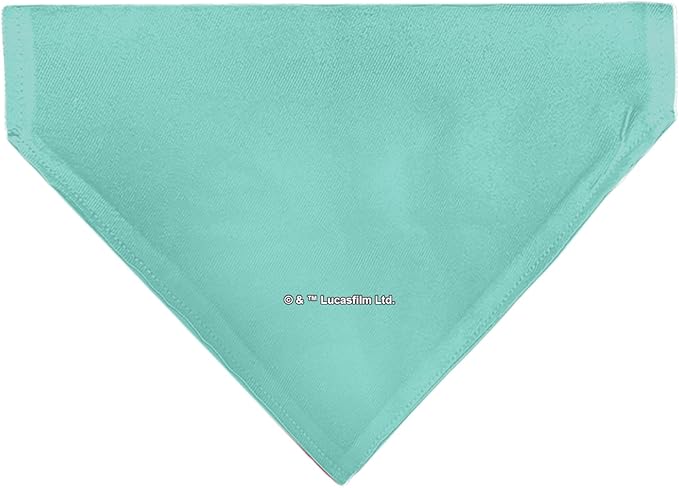 Star Wars Pet Bandana Star Wars Madalorian and Grogu Where He Goes I Go Pose Blue Slip On Collar Bandana Only
