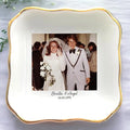 Custom Photo Ring Dish, Personalized Polaroid Picture Trinket Tray, Wedding Anniversary Keepsake Jewelry Dish, Valentines Gift for Her Him Wife Husband Parents Grandparents