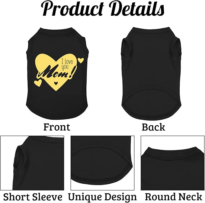 Custom Dog Shirt, Personalized Summer Breathable Pullover Pet Outfit With Name/Text/Photo/Logo for Dogs Puppy Cats Kitten