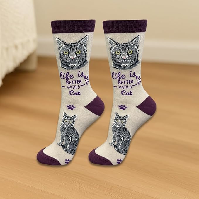 E&S Pets Pet Lover Socks - Dog & Cat Socks - Unisex Novelty Gifts