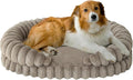 BALANCE Calming Dog Bed for Large Sized Dogs, 36 Inches Oval Washable Pet Bed with Sides, Orthopedic Pet Couch Sofa with Non-Slip Bottom, Oatmeal