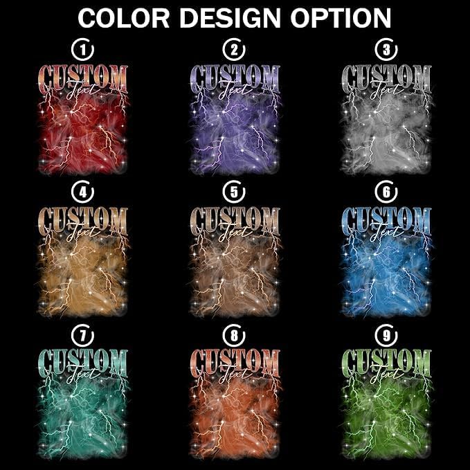 H-DEWALL Custom T Shirts Mineral Wash Tshirt Bootleg Rap Tee Customized Gifts for Boyfriend Birthday Shirts Tops for Women